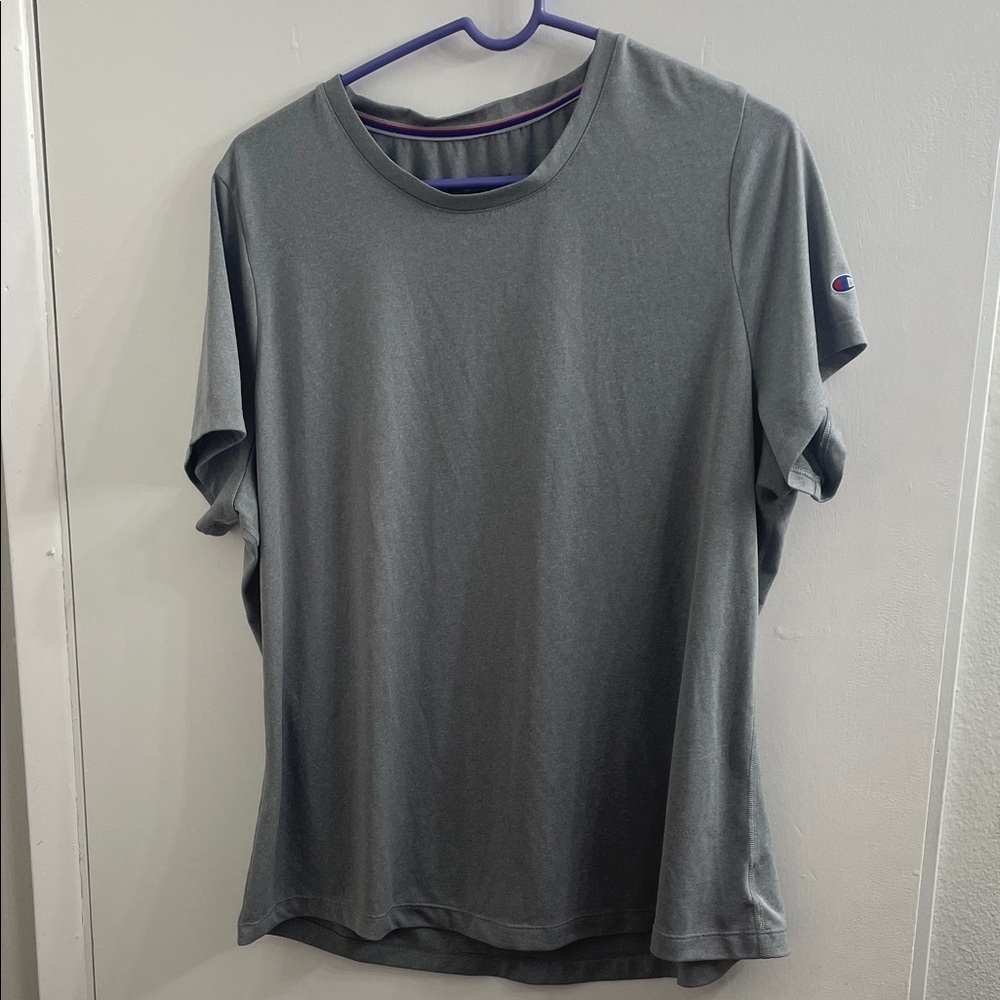 Champion Men's Dark Gray Short Sleeve Tee